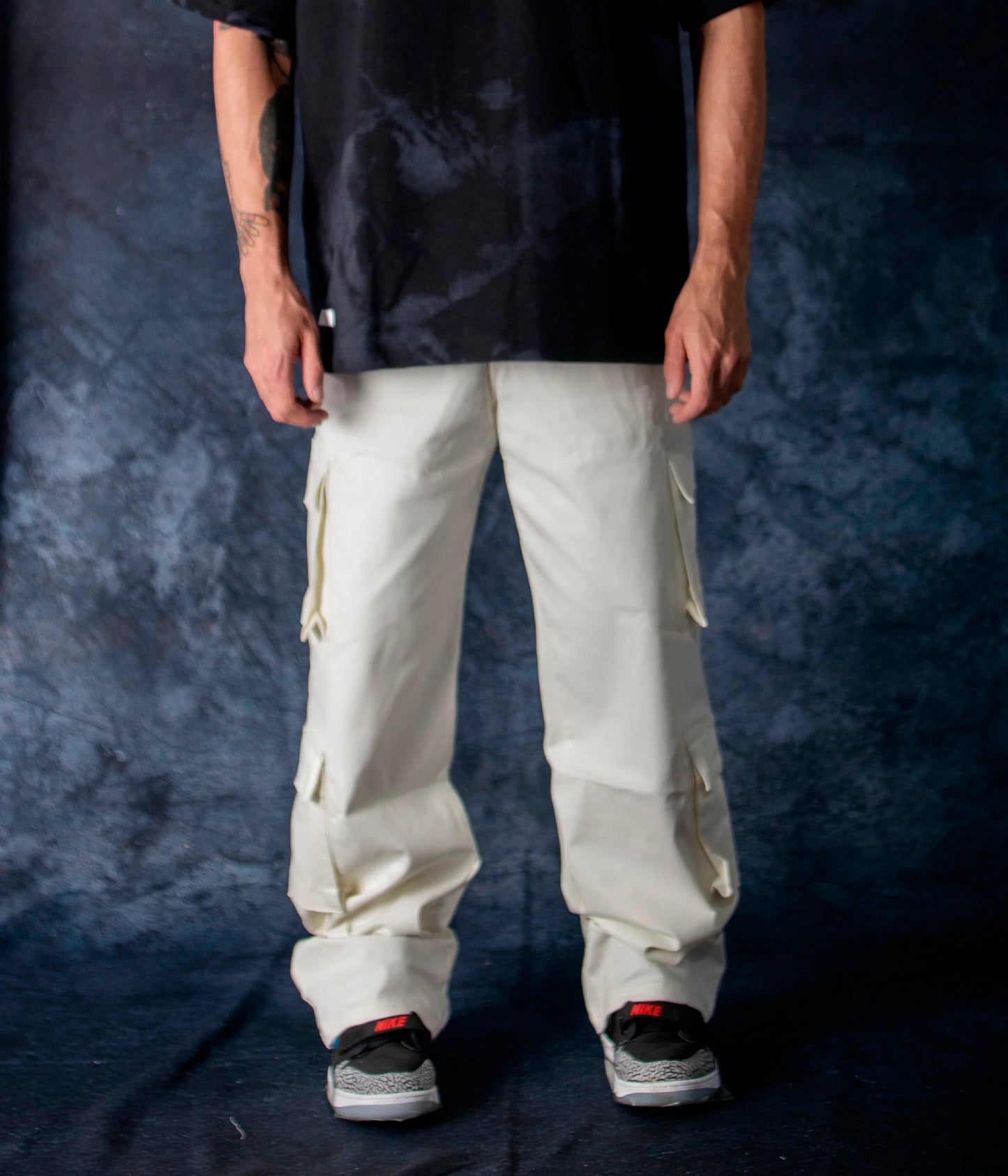 IVORY CARGO PANTS