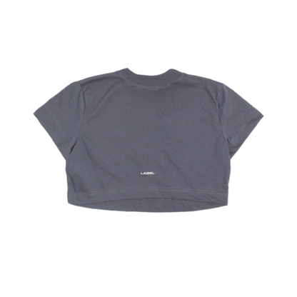 CROPPED OVERSIZED T-SHIRT GREY RAT