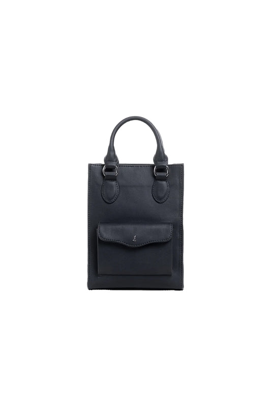 BLACK MINI TOTE BAG