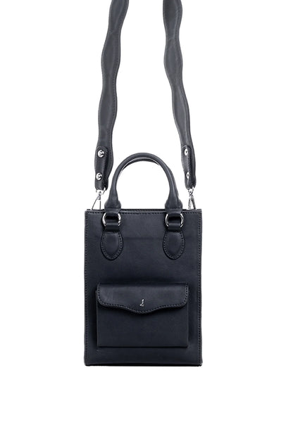 BLACK MINI TOTE BAG