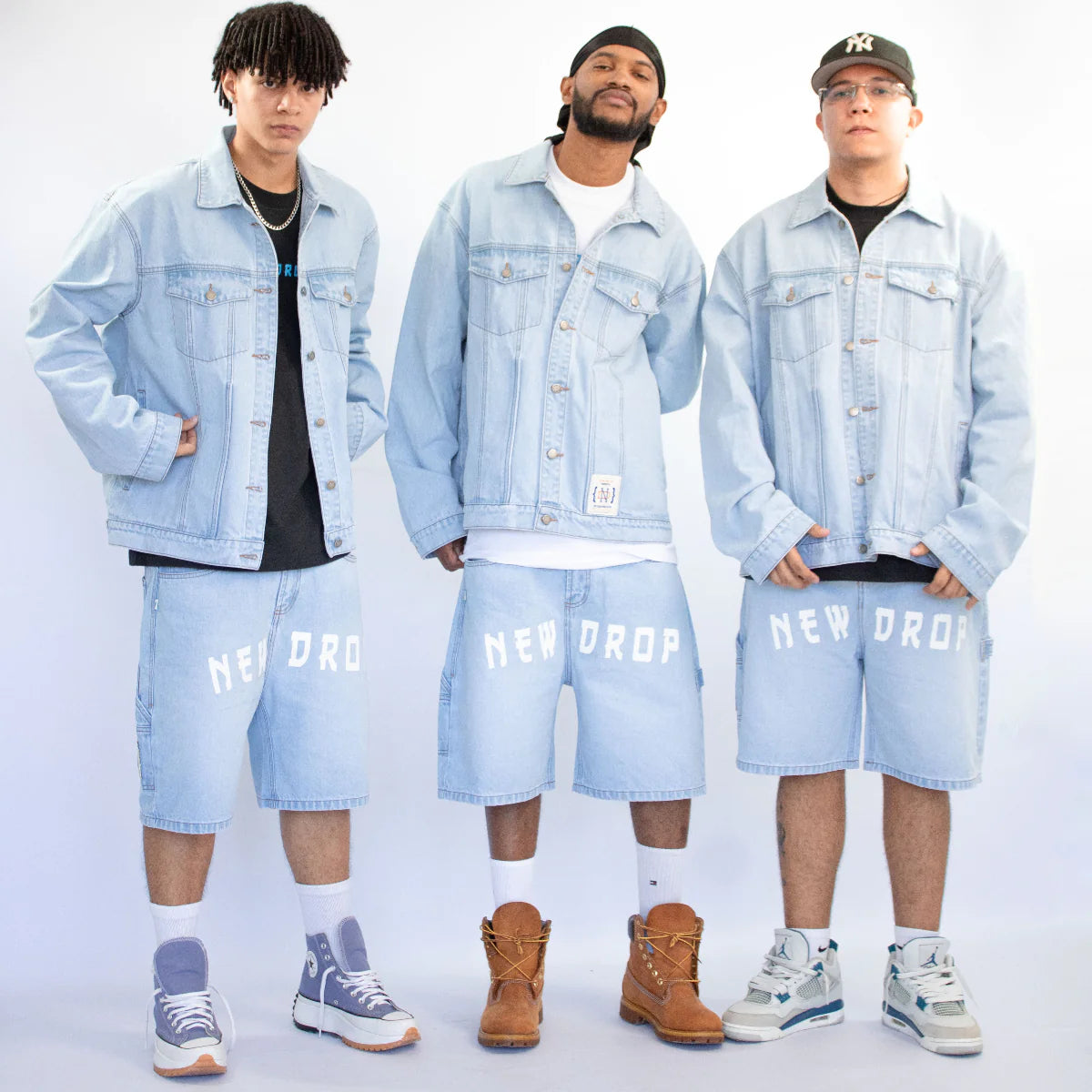 JACKET OVERSIZED WASHED BLUE BOX LOGO